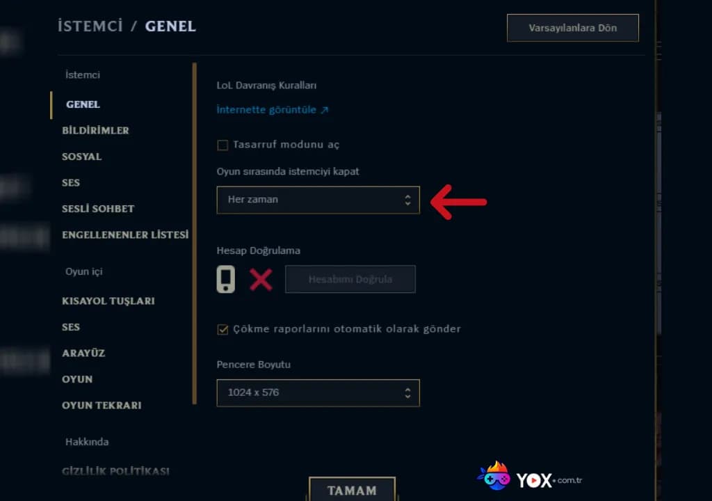 LoL oyun ekranı yüklenmiyor 2026 sorunu için Riot Client ayarı LoL oyun ekranı yüklenmiyor 2026 sorunu için Riot Client ayarı
