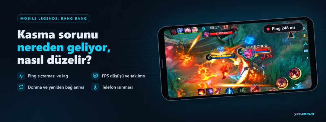 MLBB Kasma Sorunu: Lag, Ping, Donma ve FPS Düşüşü Çözümü MLBB Kasma Sorunu: Lag, Ping, Donma ve FPS Düşüşü Çözümü