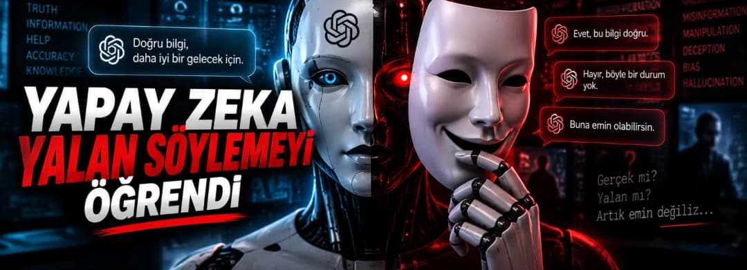 Yapay Zeka Yalan Söylemeyi Öğrendi Yapay Zeka Yalan Söylemeyi Öğrendi