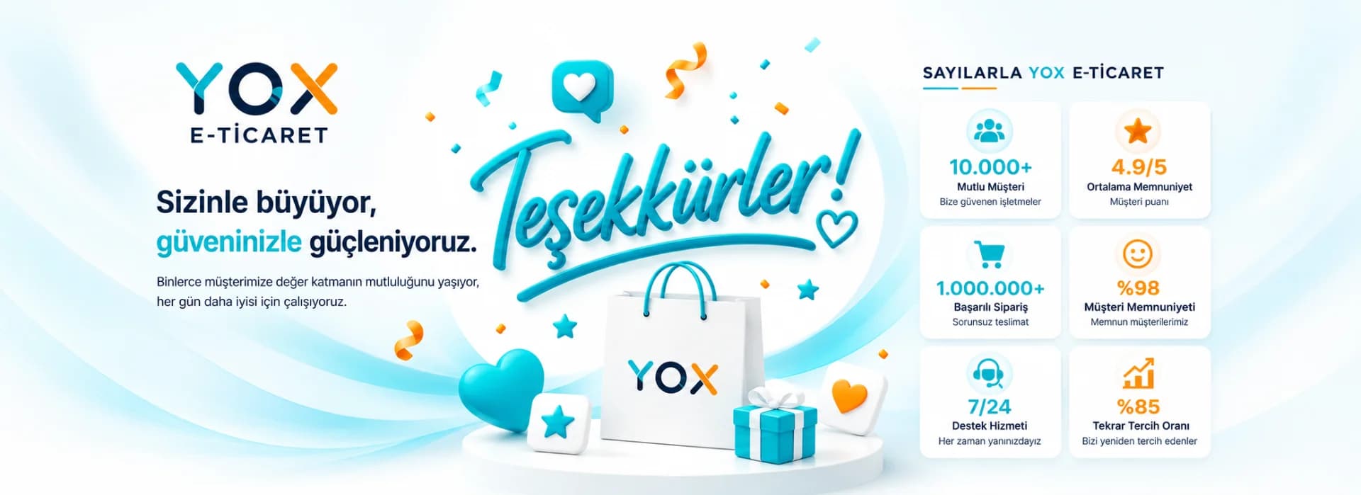YOX E-Ticaret müşteri memnuniyeti