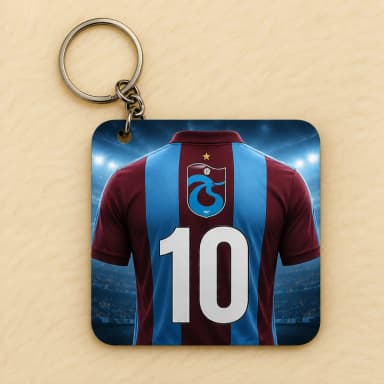 Trabzonspor 10 Numara Temalı Anahtarlık