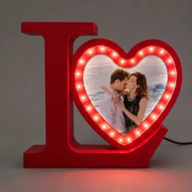 Love Led Işıklı Çerçeve
