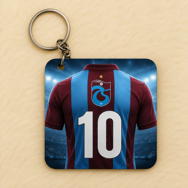 Trabzonspor 10 Numara Temalı Anahtarlık Trabzonspor 10 Numara Temalı Anahtarlık
