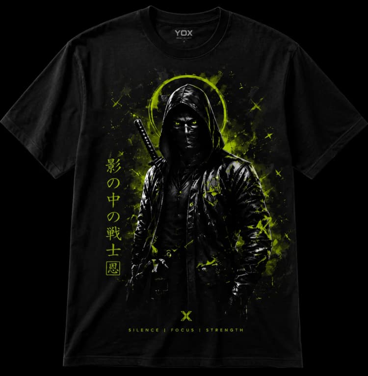 Samurai Ninja Baskılı Unisex T-shirt Samurai Ninja Baskılı Unisex T-shirt
