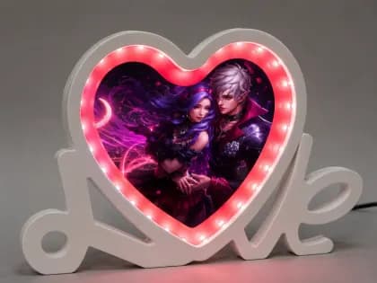 Love Led Fotoğraf Çerçevesi