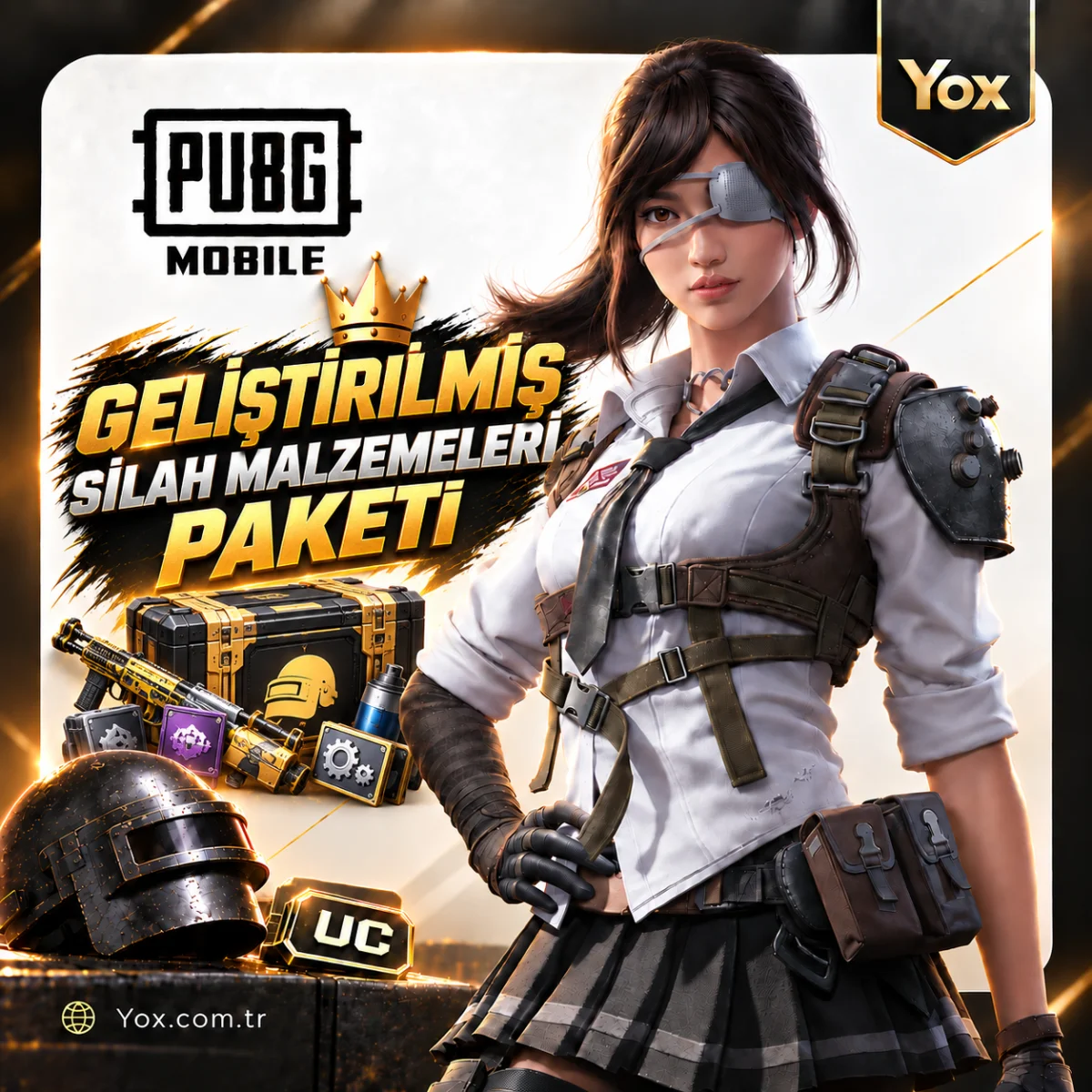 PUBG Mobile Geliştirilmiş Silah Malzemeleri Paketi