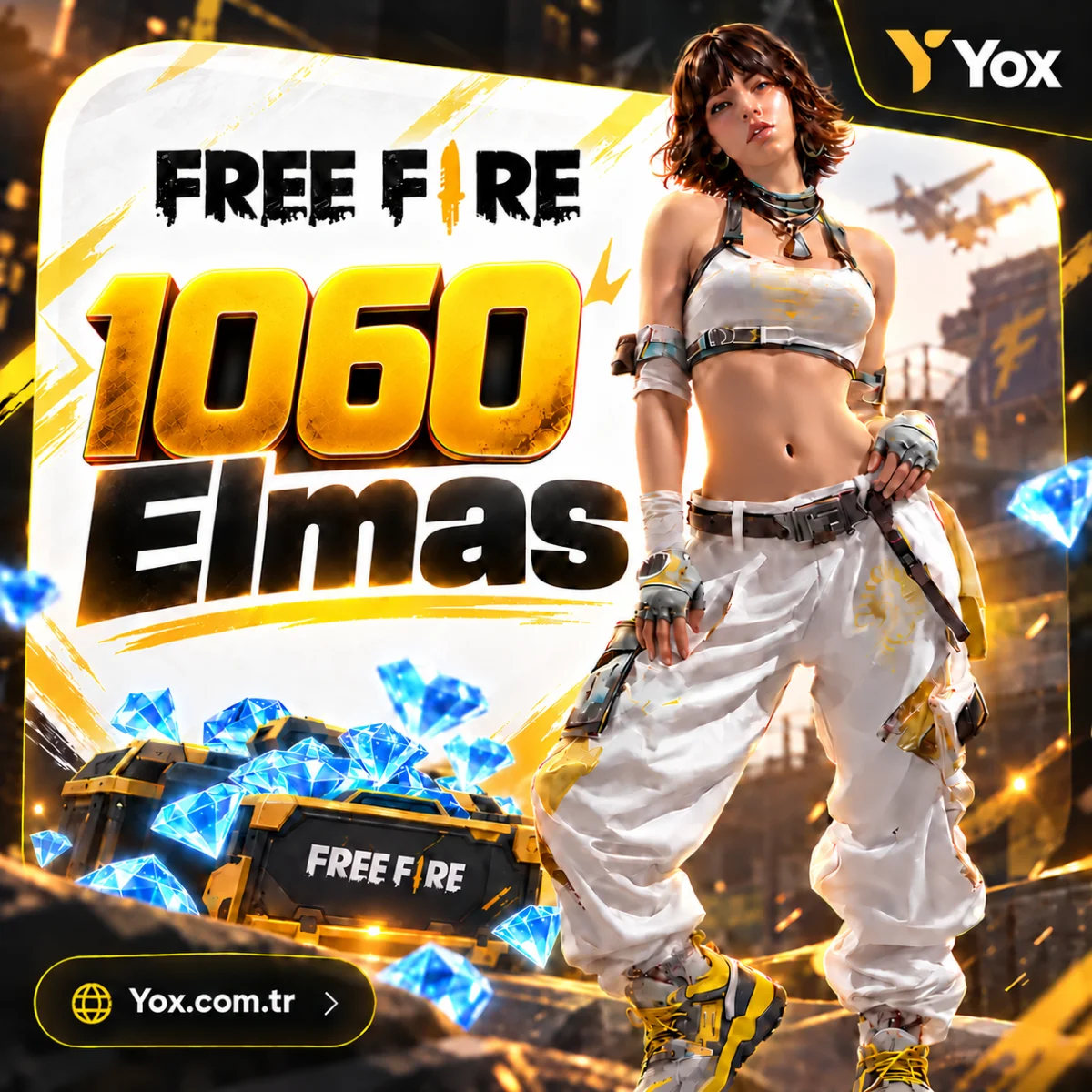 Free Fire 1060 Elmas Satın Al